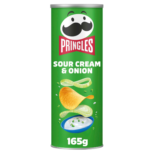 Pringles sour cream and onion 165g 